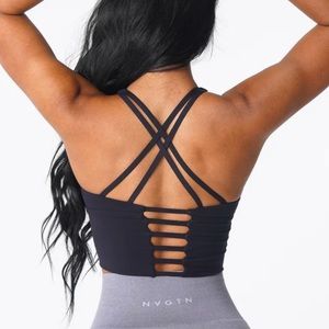 Black NVGTN M Matrix Bra Top